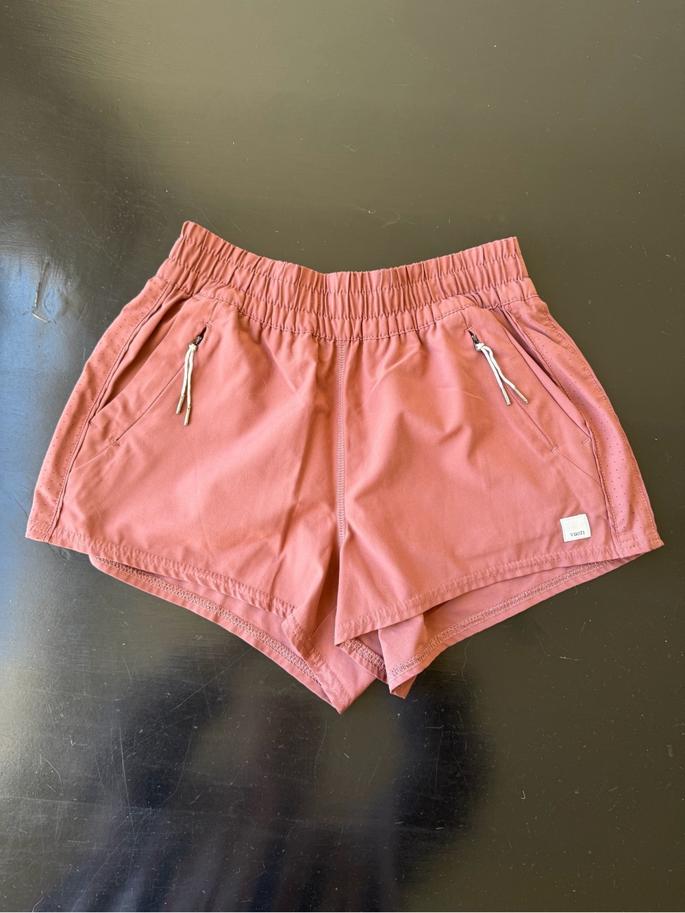 Vuori Women's Athletic Shorts in Dusty Rose